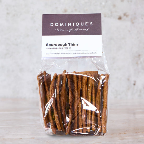 Sourdough Thins - Cracked Black Pepper